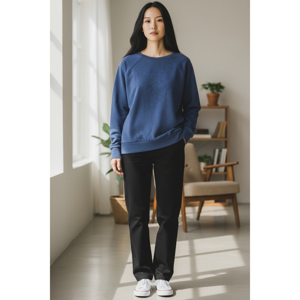 Mitchell & Ness Sweatshirt Women XS Blue Vintage Style Sporty‎ Casual